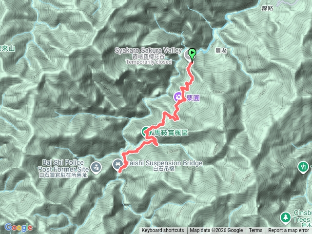 霞喀羅養老到白石吊橋預覽圖
