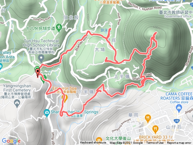 北投溫泉水圳步道健行