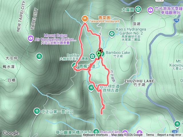 竹子湖猴坎青楓步道竹子湖