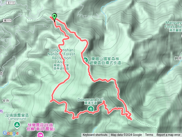 志繼山.東眼山.卡外山O型走預覽圖