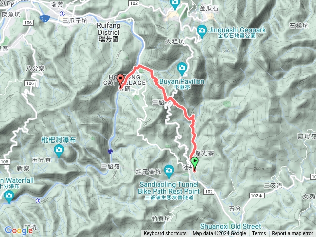 金字碑古道牡丹進猴硐出