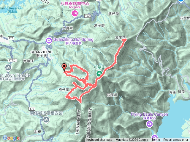台南關仔嶺大凍山山脈走凍子頂山