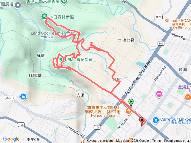 林口工一森林小徑、頂福巖步道(林口森林步道)、 虎山、打鐵潭嶺、坑頭步道預覽圖