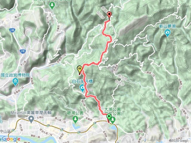 臺北大縱走第四段：風櫃口至捷運大湖公園站(反向)