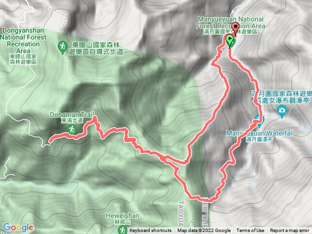 東滿步道來回加拉卡山