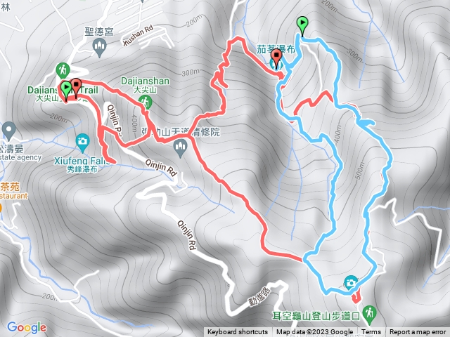 20230929汐止茄苳瀑布-槓尾山-陳家古厝-四分尾山-茄苳古道0行(含二瀑)預覽圖