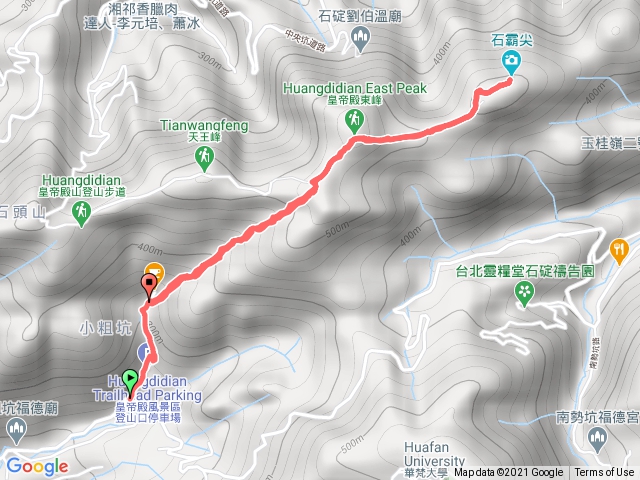 皇帝殿東峰 石霸尖來回
