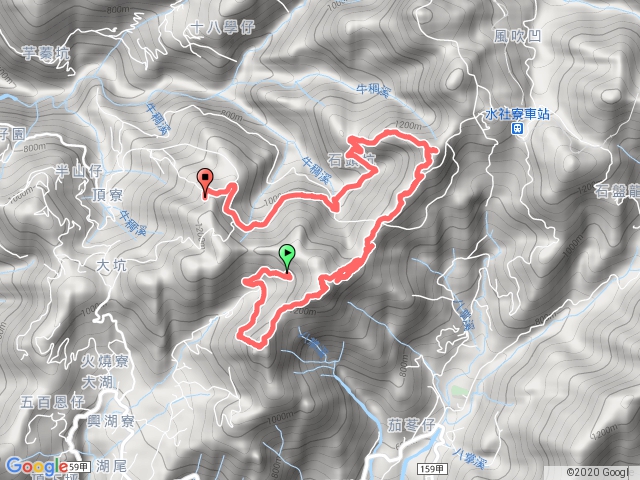 大湖尖山-青雲山-紅柴嶺-梧棲嶺-水水古道