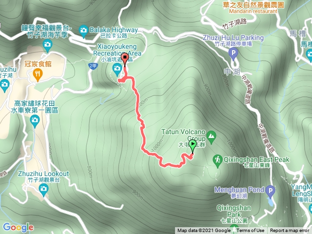 七星山主峰北山主峰