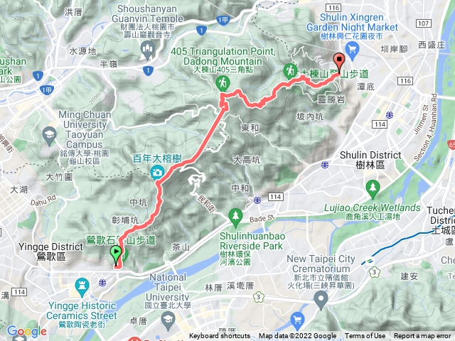 大棟山縱走鶯歌上樹林下