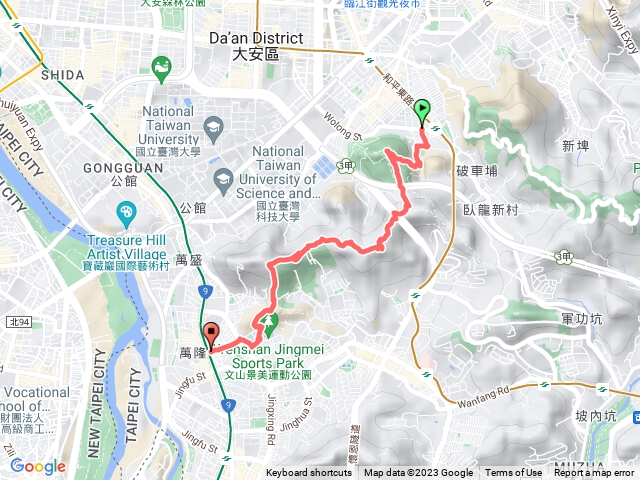 麟光站到 萬隆站