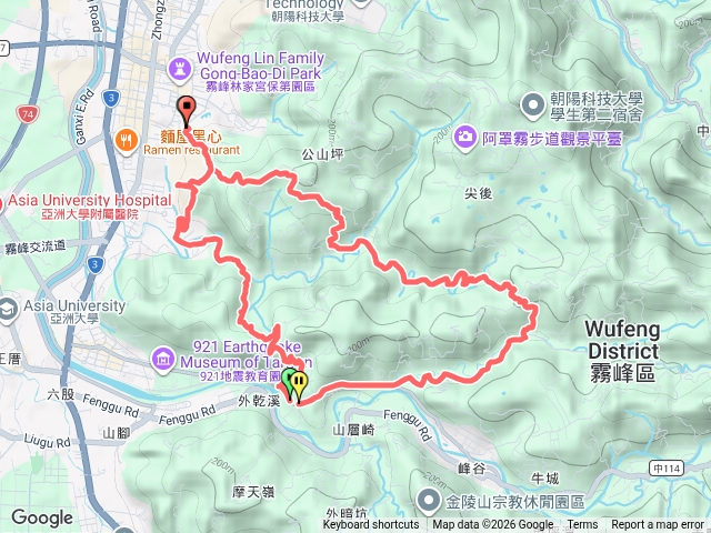 健體中心-玉蘭谷-望憂谷-內暗坑-好漢坡