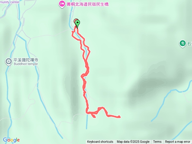 白石脚經中埔大菁礐上攀到九龍山峰頭尖步道