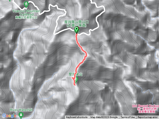 屋我尾山（大雪山林道入口$