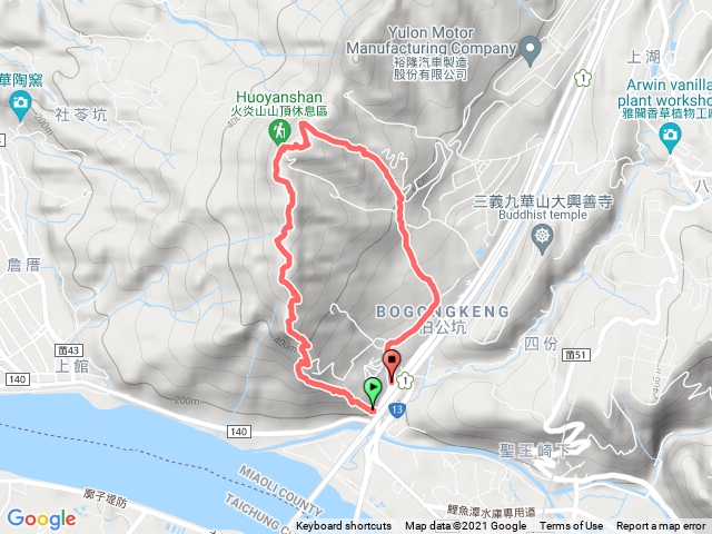 火炎山北鞍O型縱走