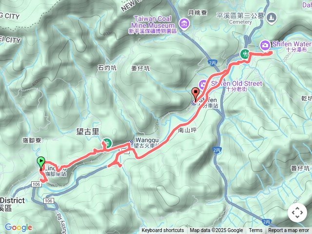 2025-06-29 平溪瀑布群連走─嶺腳瀑布→蔡家洋樓→嶺腳寮山步道→嶺腳寮山→望古瀑布→萬寶洞瀑布→眼鏡洞瀑布→十分瀑布