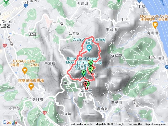 觀音山北橫全段加大崩壁