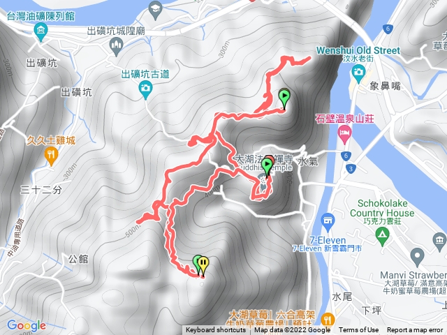 汶水山、金童山、玉女山O繞
