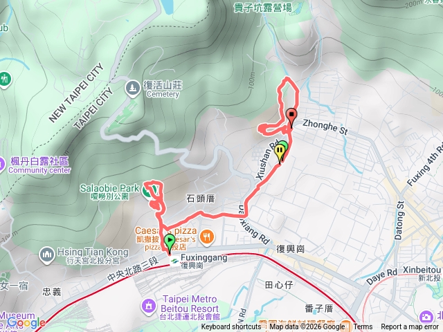 嗄嘮別北投社三層崎公園