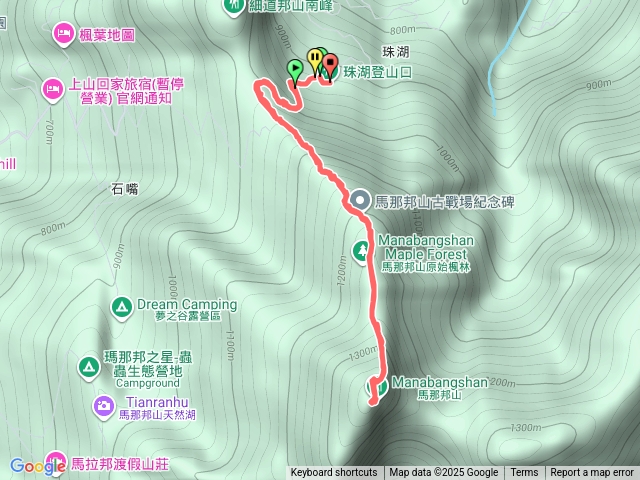馬拉邦山珠湖登山口