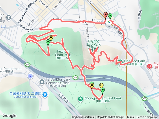 黎和生態公園 - 富陽自然生態公園 - 中埔山部份 - 福州山公園 2026-5-20 輕裝登山預覽圖
