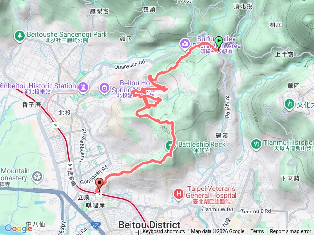 北投三大岩場唭哩岸山-20260111預覽圖