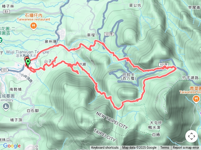 天元宮楓樹湖十八灣古道