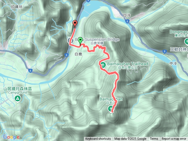 白鹿吊橋-白毛山-白鹿吊橋