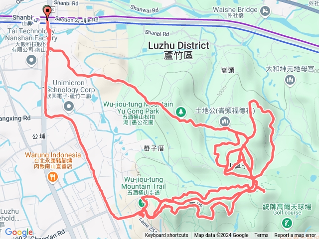 20241107 捷運山鼻站 山鼻山 五酒桶山 南崁山 南天宮 O行預覽圖