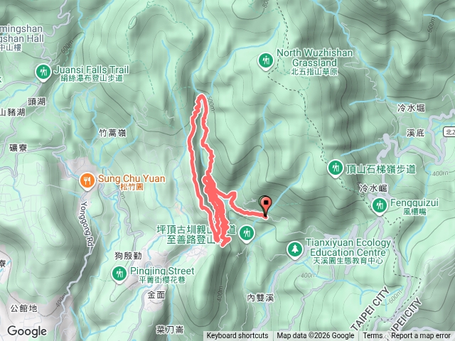 坪頂三圳-瑪礁古道-新圳頭山-內雙溪古道預覽圖