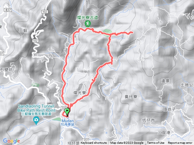 2023-07-30 牡丹古道連走─牡丹車站→石笋尖→石笋古道→大牛埔山→燦光寮古道→三貂親水公園O形