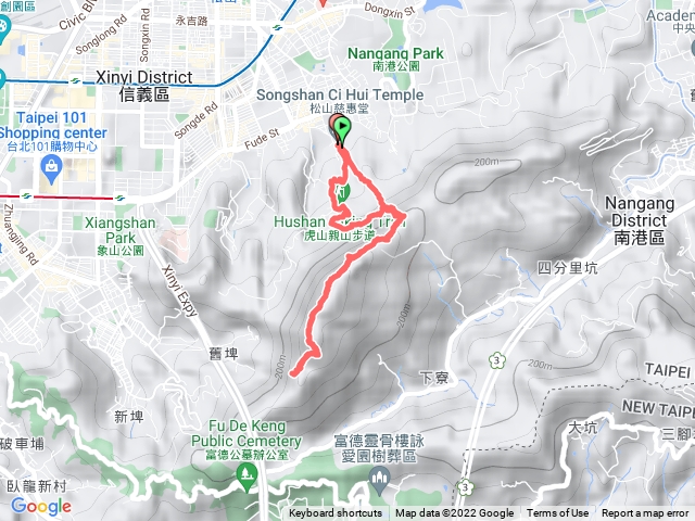 虎山九五峰南港山馬蹄形觀景台