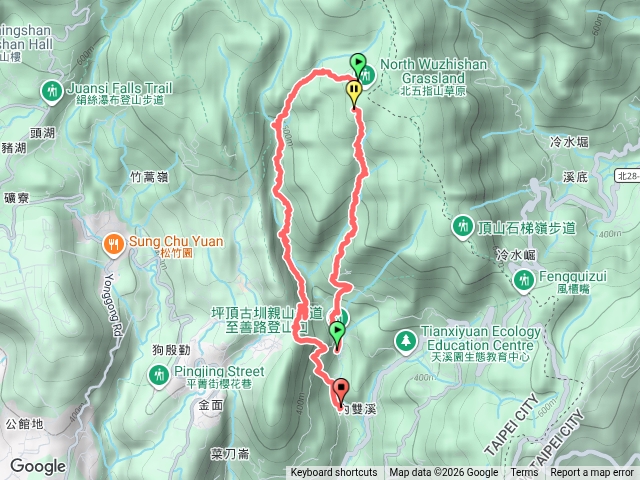 荷蘭古道-北五指山草原-內雙溪古道-新圳-大崎頭預覽圖