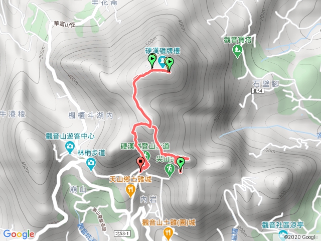 觀音山峭壁路線