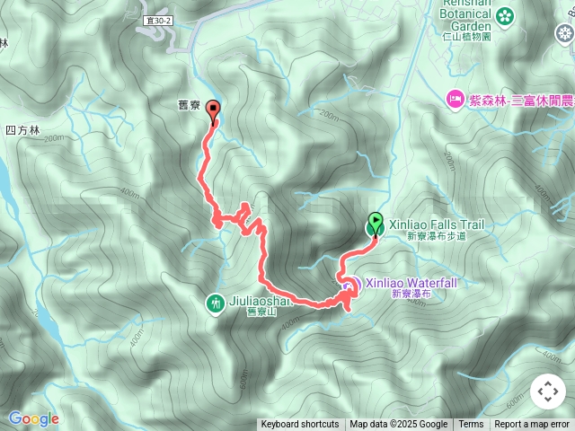 新寮瀑布越嶺舊寮瀑布登山步道