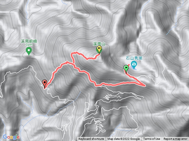 溪南山上秀湖咬繞回登山口