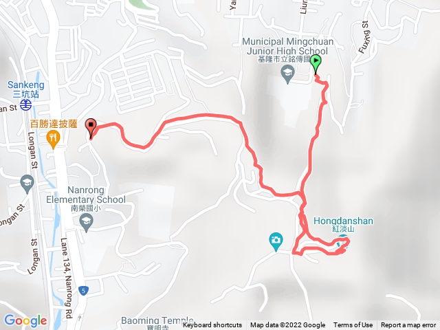 紅淡山步道A1線進A4線出