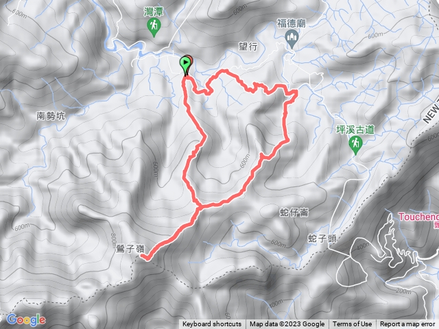 2023-03-22保安林界-打鐵寮山-鶯子嶺(來回)-坪溪山-烏山越嶺古道O型走+灣潭崙(來回)