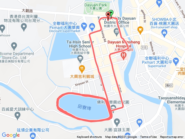 12／15大園華興池健走