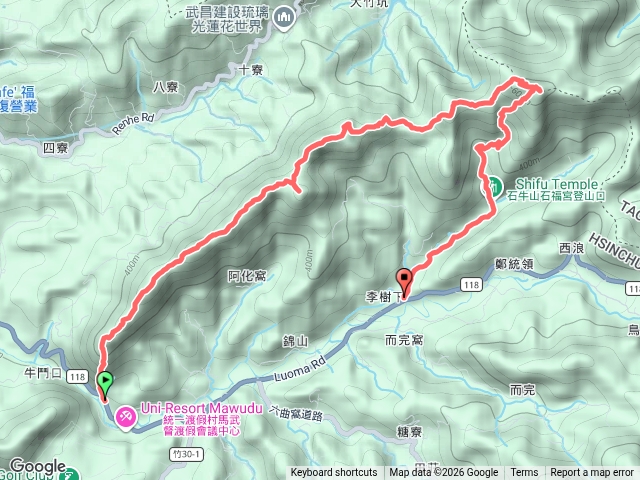 高石縱走(高甫山-彩和山-油井窩山-石牛山)預覽圖