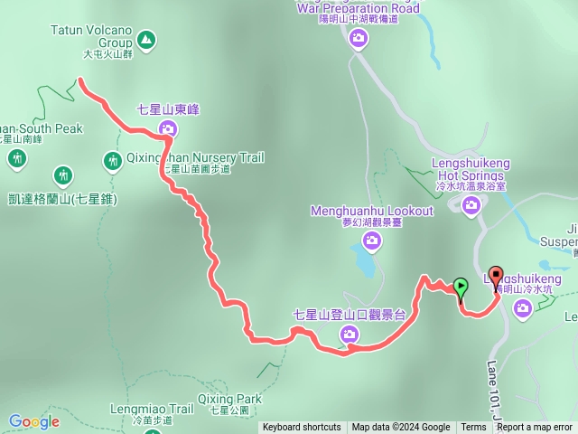 冷水坑七星山主峰