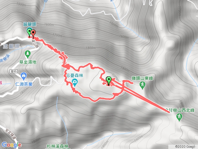20200829留龍頭 忘憂森林 頭嶺山O型