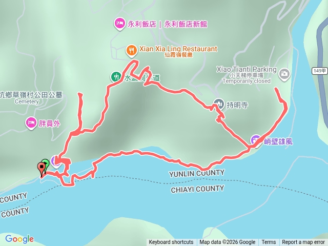 雲林草嶺風景區▶️水簾洞瀑布▶️清溪步道▶️峭壁雄風▶️茄苳步道▶️幽情步道⭕️繞
