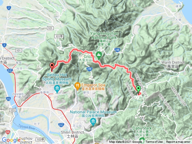 陽明山南北大縱走風櫃嘴清天宮