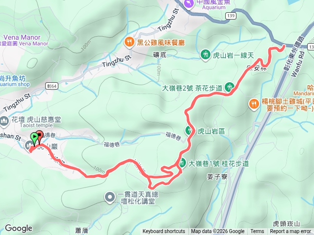 虎山岩大嶺巷-十二分埔山-139縣道口來回預覽圖