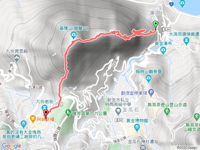 基隆山（濂洞國小攀岩進/九份出）