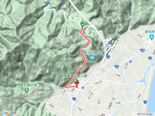 礁溪車站到跑馬古道終點北宜公路只記錄回程