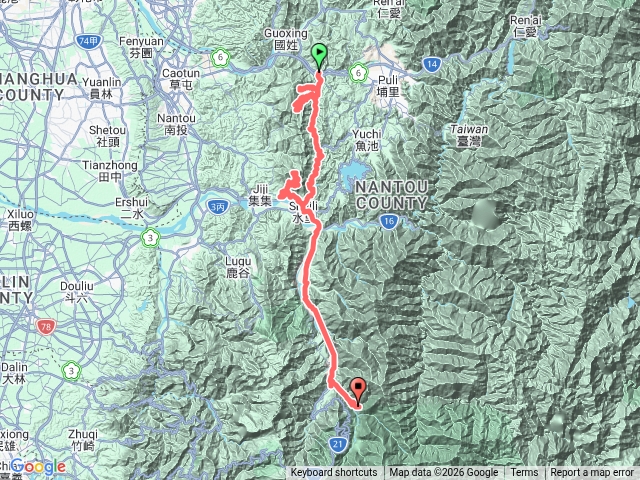 九份二山地震園區、九份二山＋集集大山＋東埔溫泉