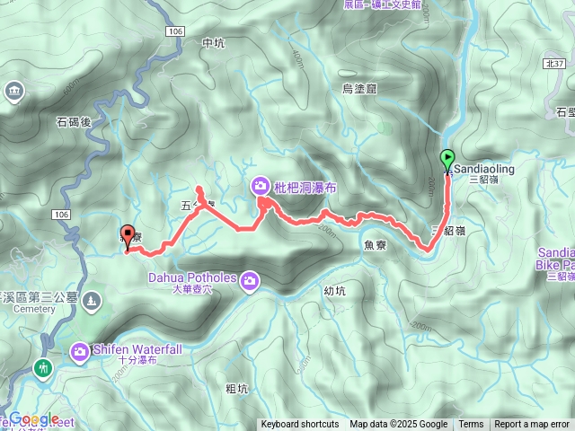 新北－臺灣百大必訪步道三貂嶺瀑布群步道202508231058