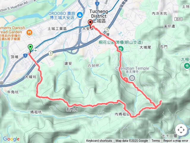 頂埔大暖尖山火焰山天上山永